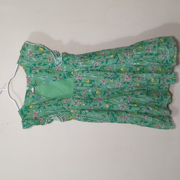 Cat & Jack Green Floral Tiered Maxi Dress Retro Boho Girls Size M 8 - Picture 5 of 5